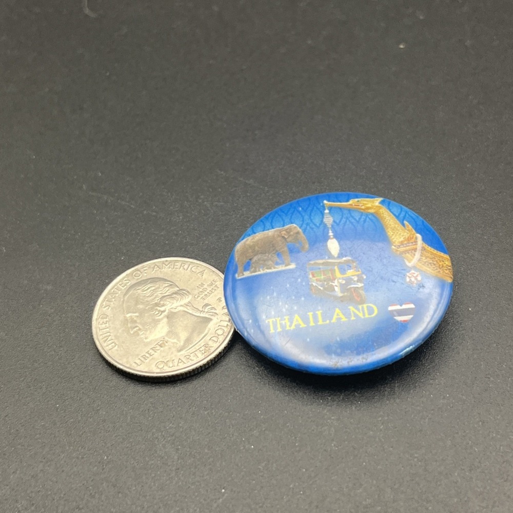 Thailand Country Asia‎ Button Pin - Picture 2 of 3
